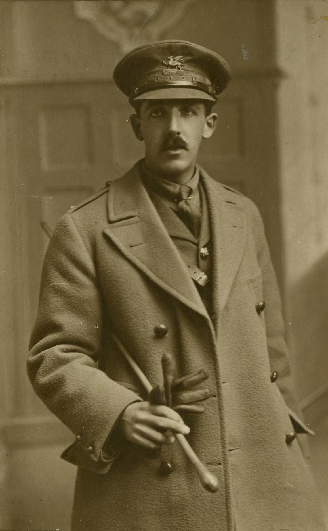 A photograph of Scout and painter Ernest Stafford Carlos.