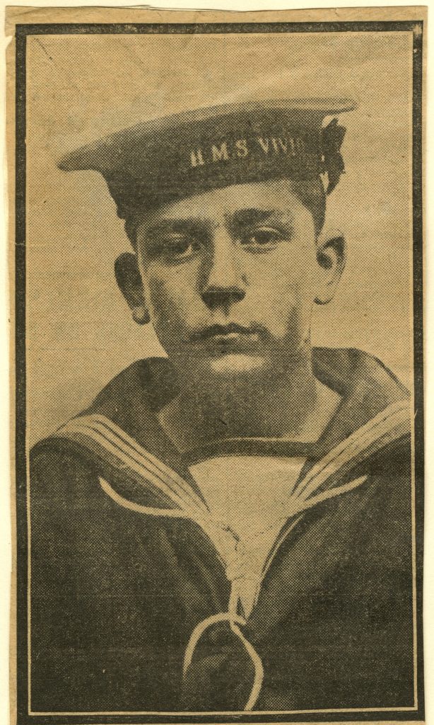 A photograph of Jack Cornwell in his Scout uniform.