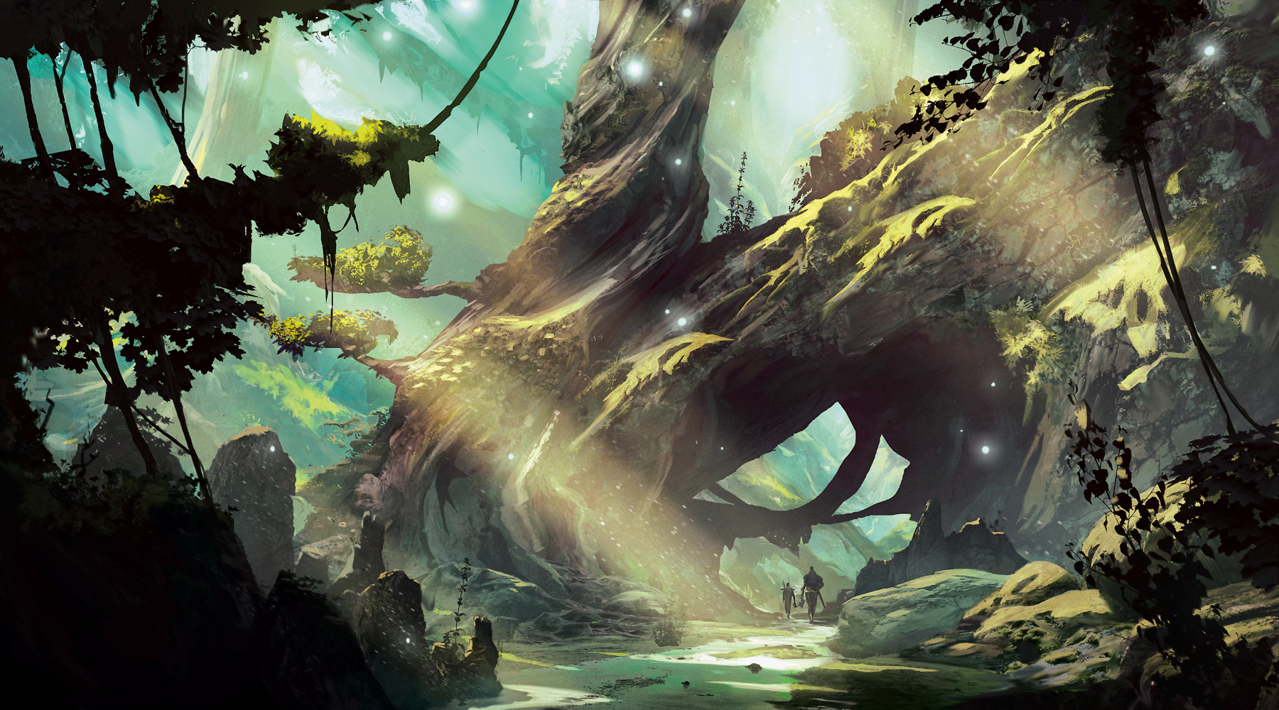 An image of a Dungeons and Dragons forest landscape