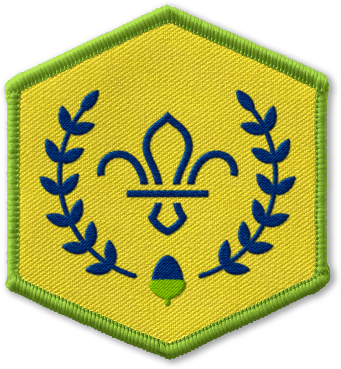 The badge image for the Squirrels Chief Scout’s Acorn Award.