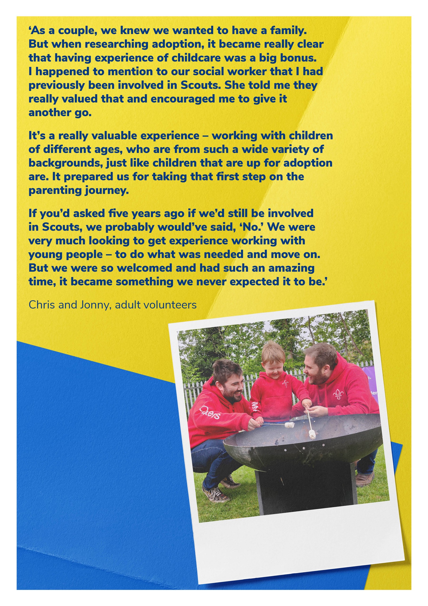 Chris and Jonny's adult volunteer story