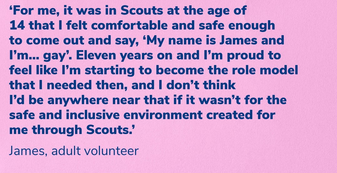 James adult volunteers story