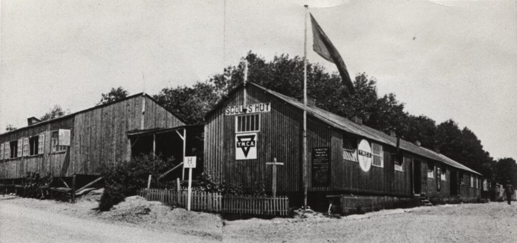 Image shows a Scout hut in Etaples