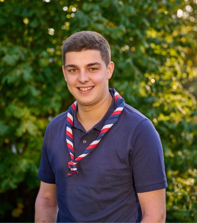 Jordan Pidwell, Scouts Board of Trustee Member, in Gilwell Park