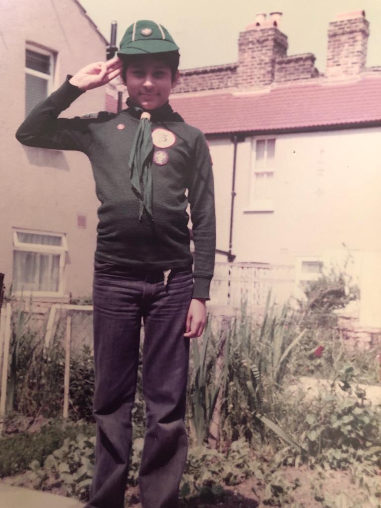 Zahir as a Scout in 1982