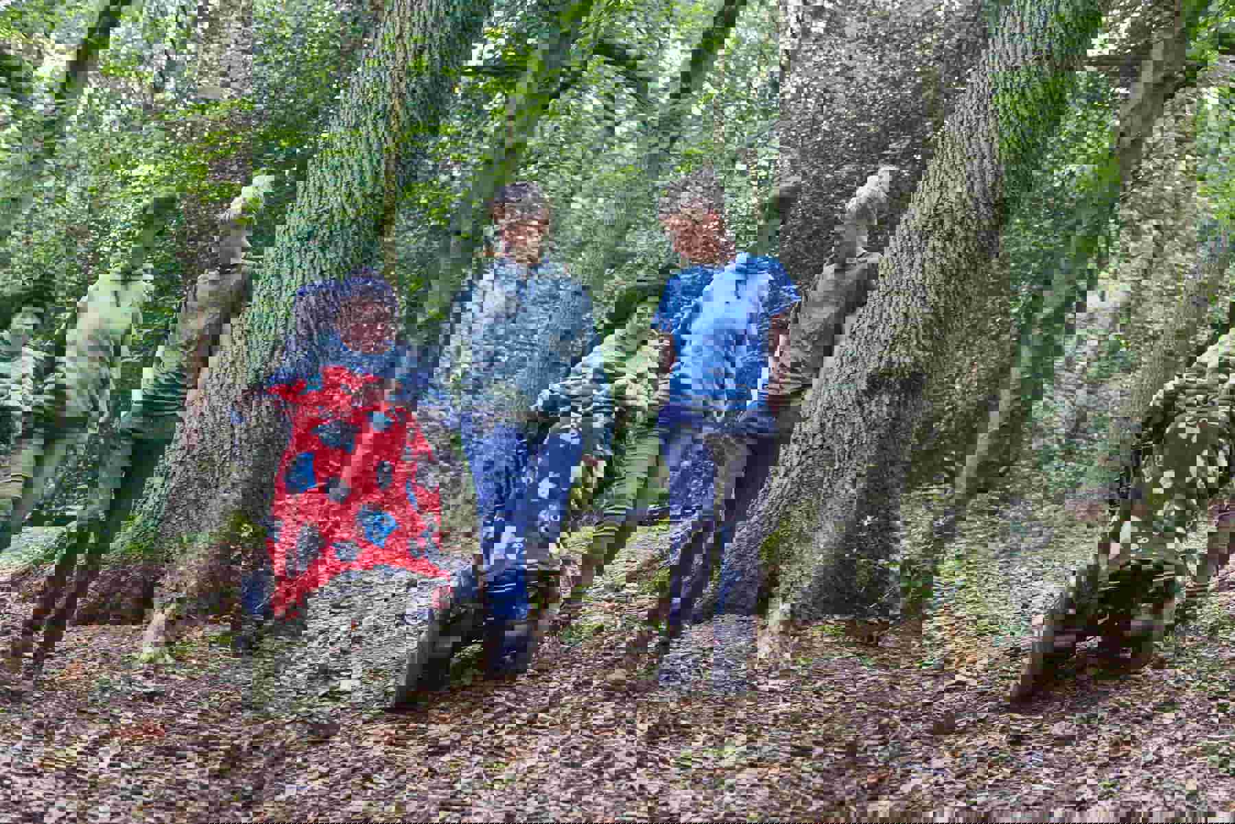 Finn Eyles with two friends
