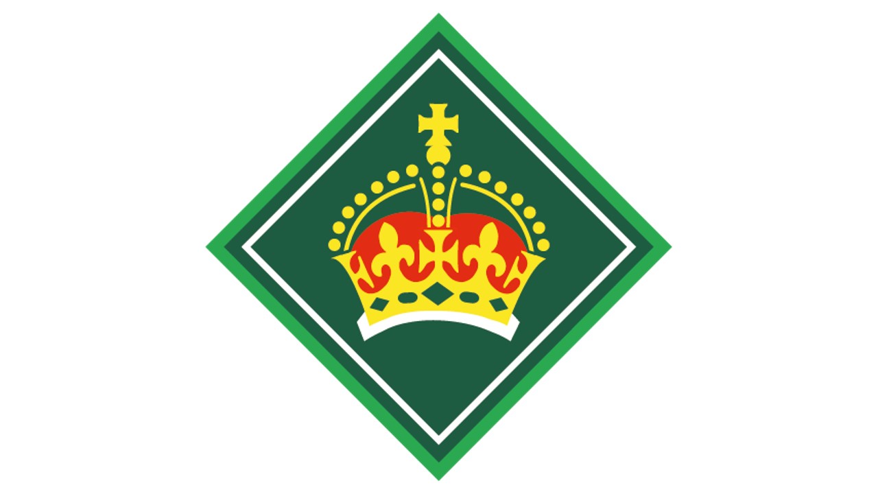 Graphic badge for the King's Scout Award