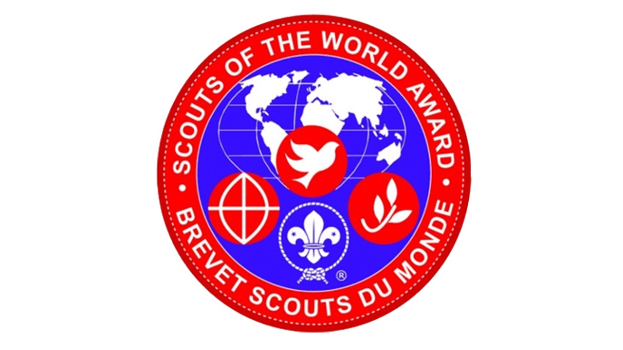 Graphic logo for the Scouts of the World award
