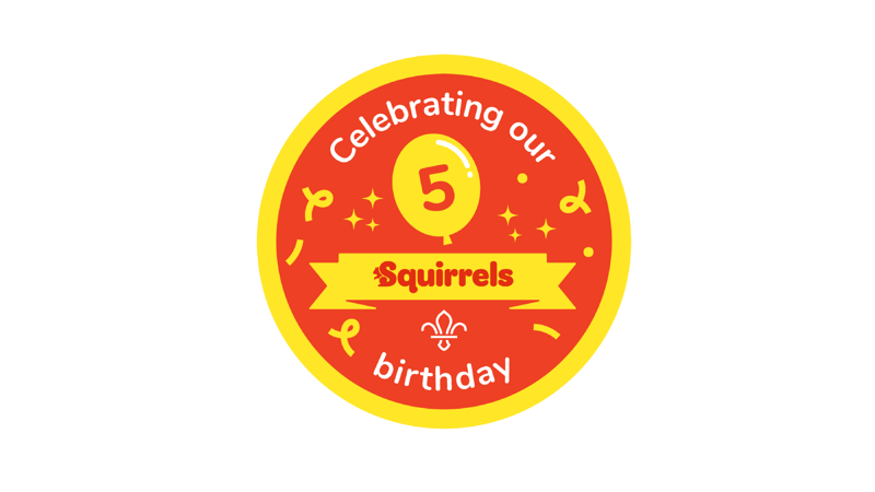Squirrels birthday sleepover