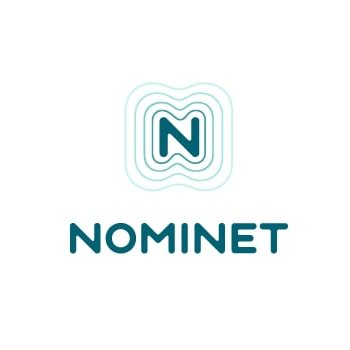 Nominet Logo. N with outline and the word Nominet below