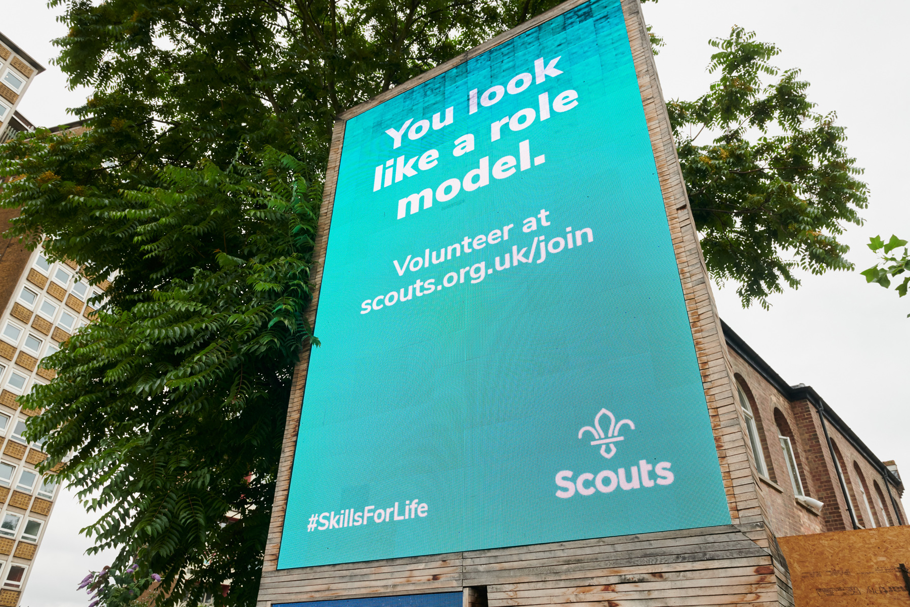 Scouts volunteer billboard