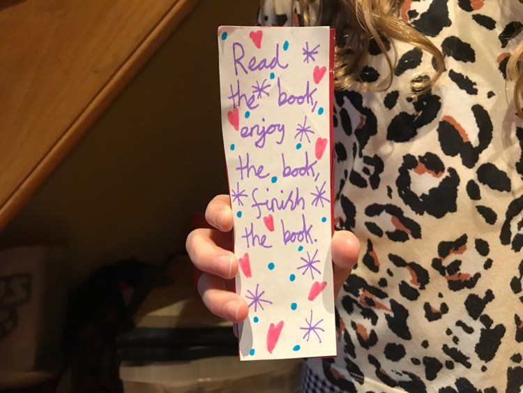 Martha's handmade bookmark