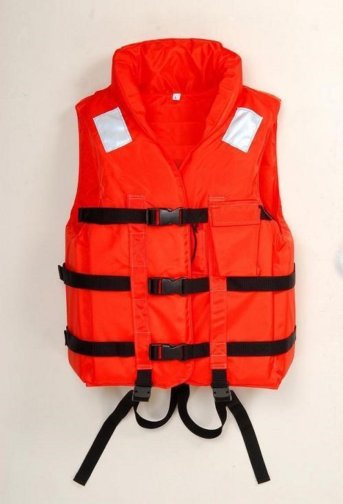 A photograph of a life jacket.