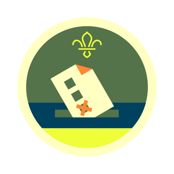 Democracy badge