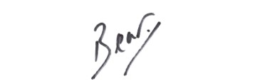 Bear Grylls' signature