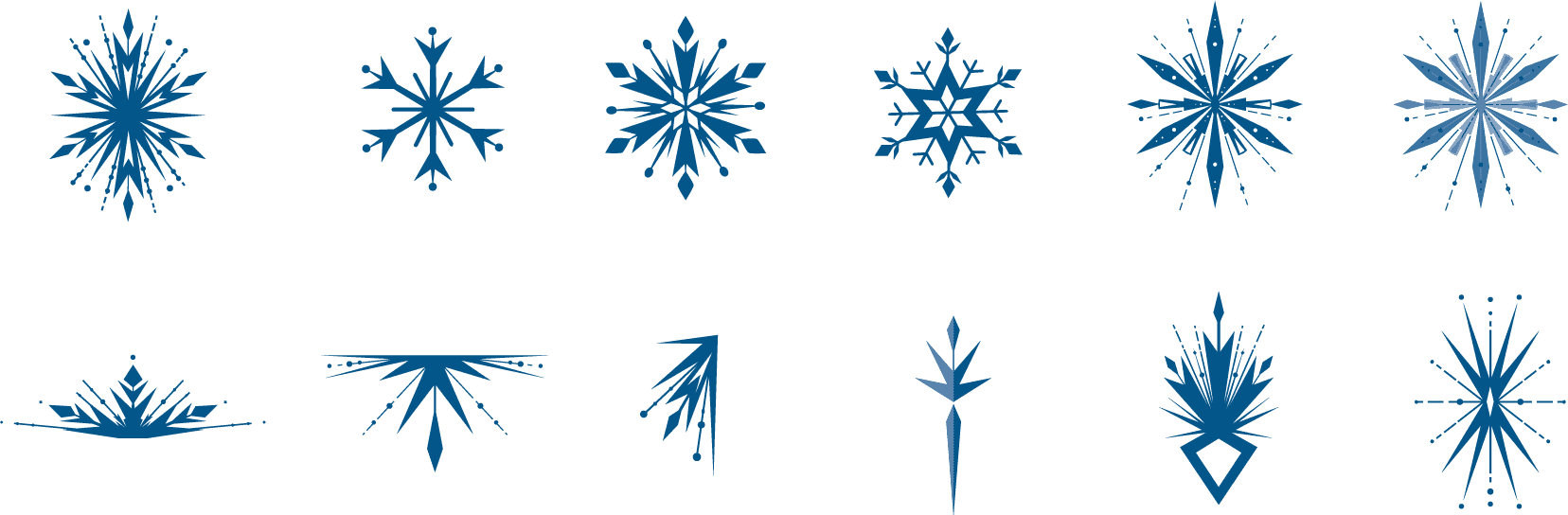 20 Frozen Snowflake Wall Stickers – Elsa, Olaf & Anna Decor For Girls Bedroom
