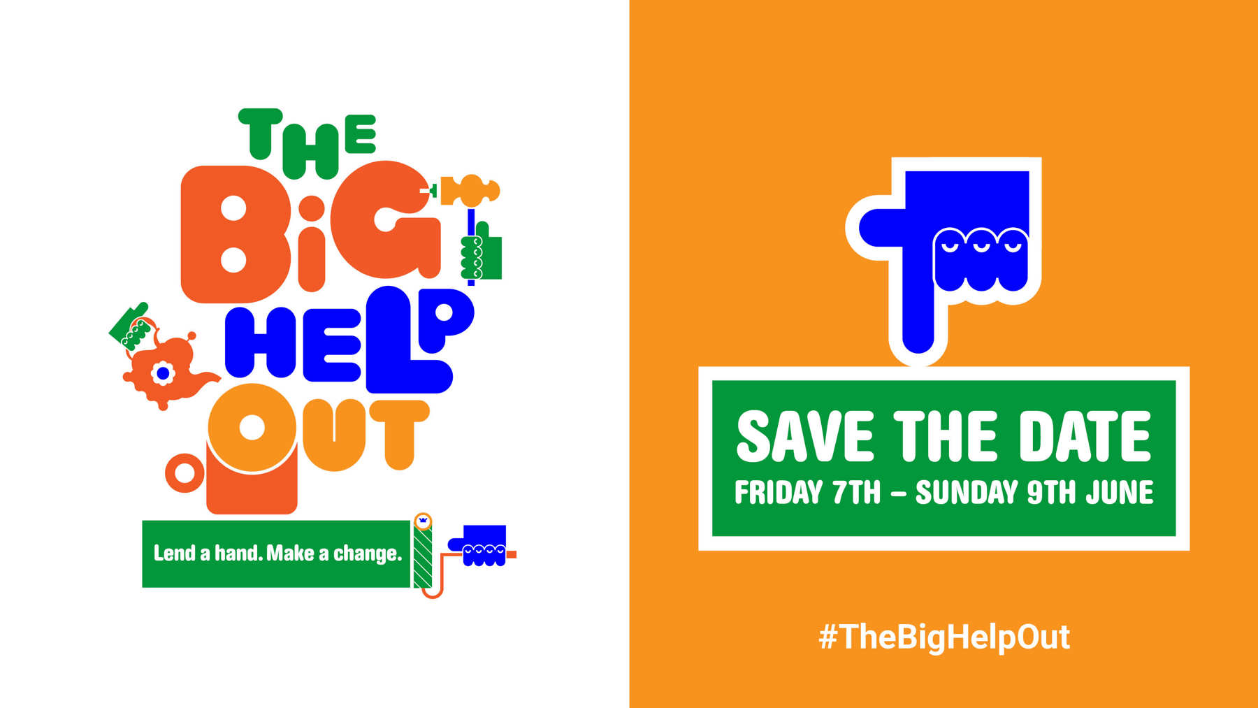 The Big Help Out save the date graphic