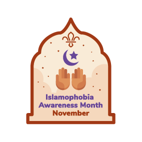 Islamophobia Awareness Month Blanket Badge badge