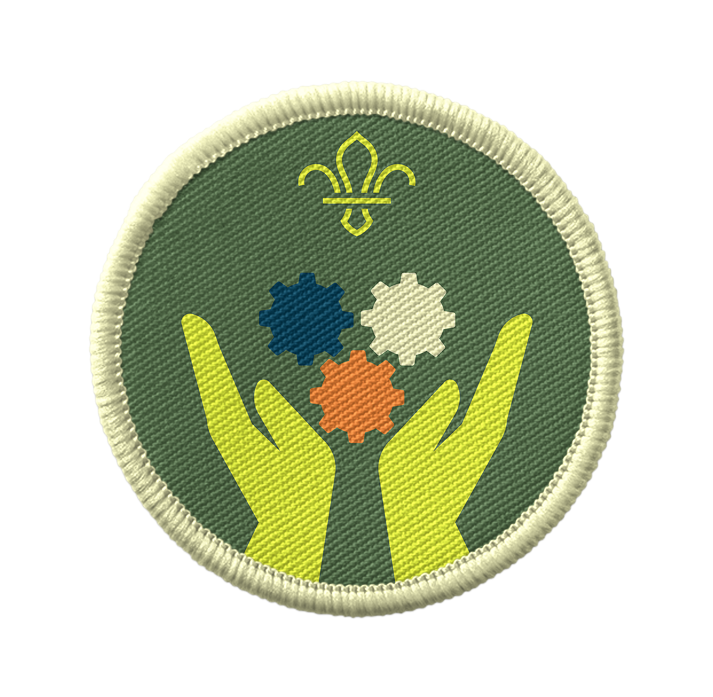 Explorers Life Skills cloth Activity Badge.