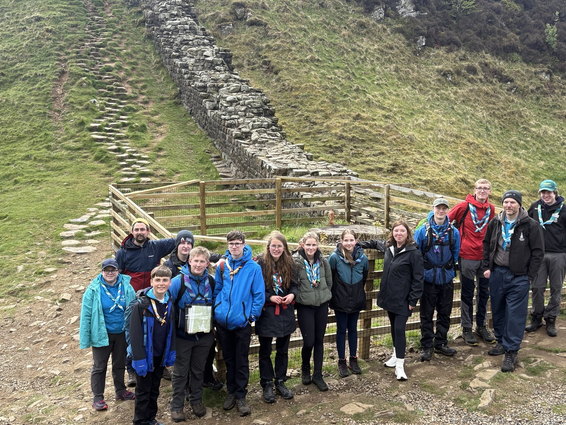 Children’s Commissioner for England, Dame Rachel de Souza, with a group of Scouts