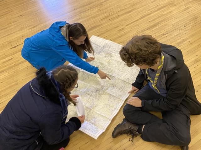 Network Members do map reading inside