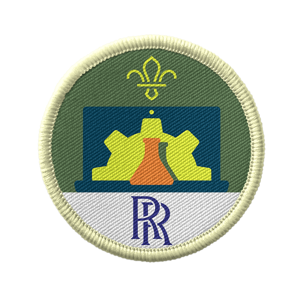 The STEM Explorers cloth activity badge 
